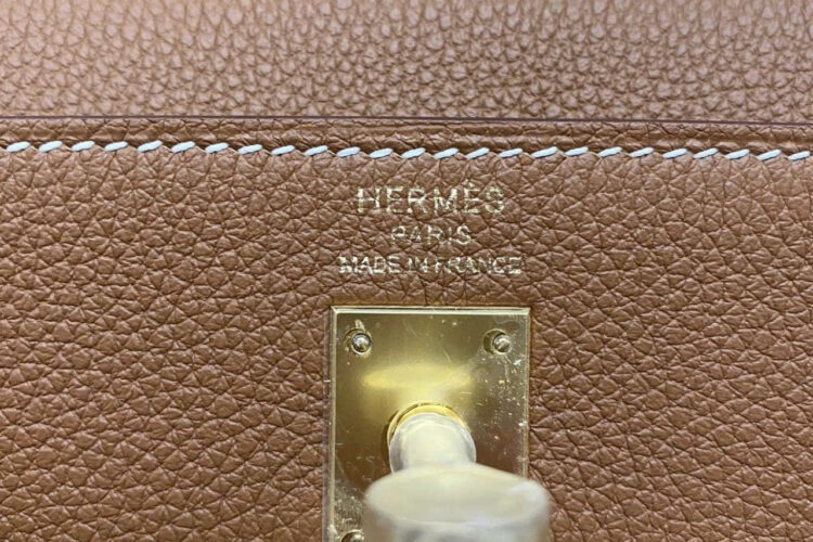 Túi Hermes Kelly 25 Gold Togo GHW Màu Nâu
