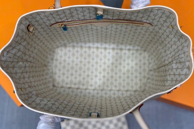 Túi LV 2023 Neverfull MM Tote Bag Damier Azur Nautical N40147