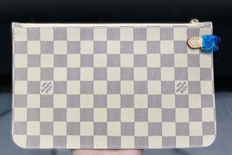 Túi LV 2023 Neverfull MM Tote Bag Damier Azur Nautical N40147