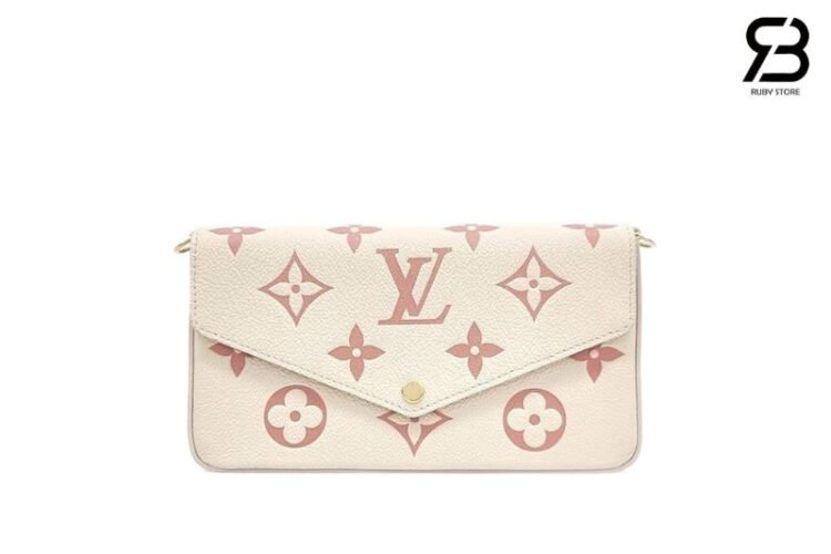 Túi LV Félicie Pochette M82047 Creme Rose Trianon Monogram Empreinte