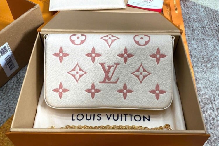 Túi LV Félicie Pochette M82047 Creme Rose Trianon Monogram Empreinte