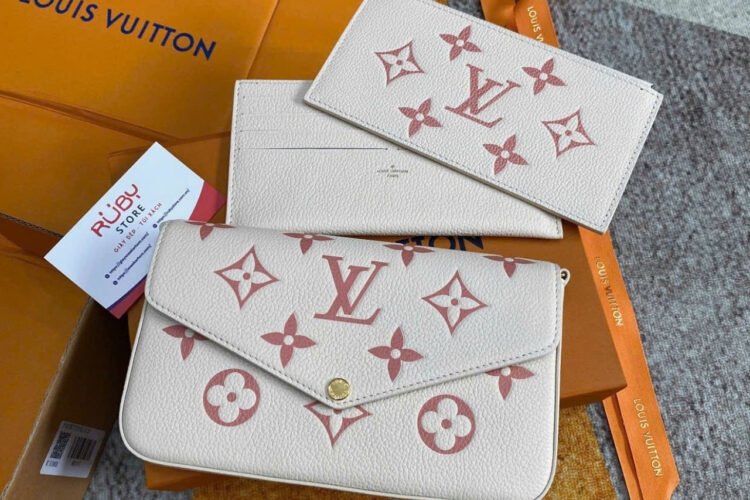 Túi LV Félicie Pochette M82047 Creme Rose Trianon Monogram Empreinte