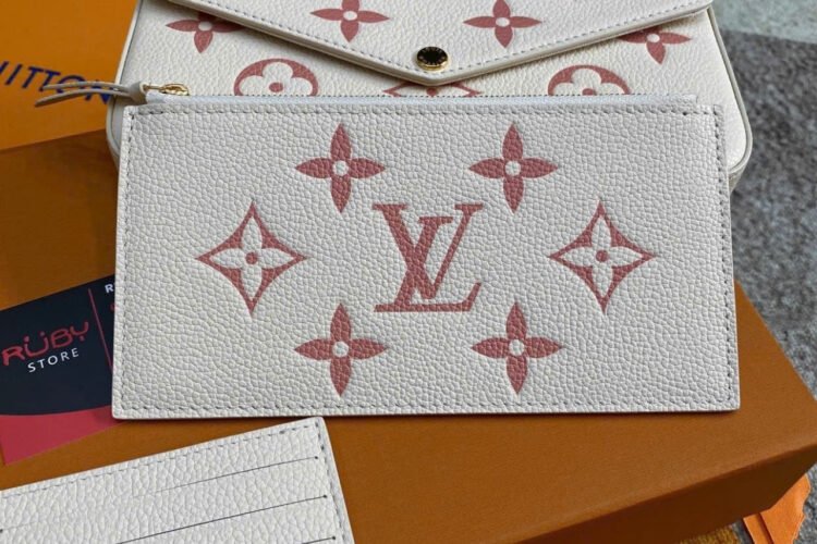 Túi LV Félicie Pochette M82047 Creme Rose Trianon Monogram Empreinte