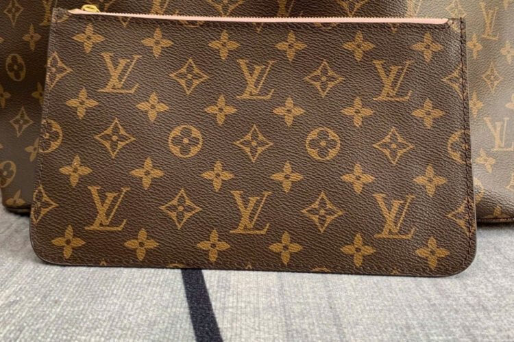 Túi LV Neverfull GM Monogram Tote Bag Màu Nâu Lót Hồng