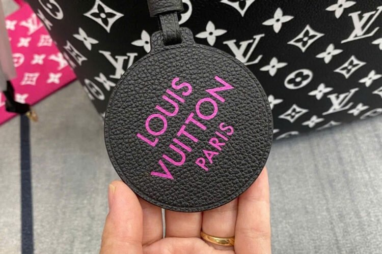Túi LV Neverfull Tote Bag Black White Pink M46103 Trắng Đen Hồng