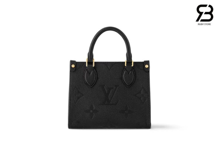Túi LV OnTheGo BB M46993 Black Monogram Empreinte Đen