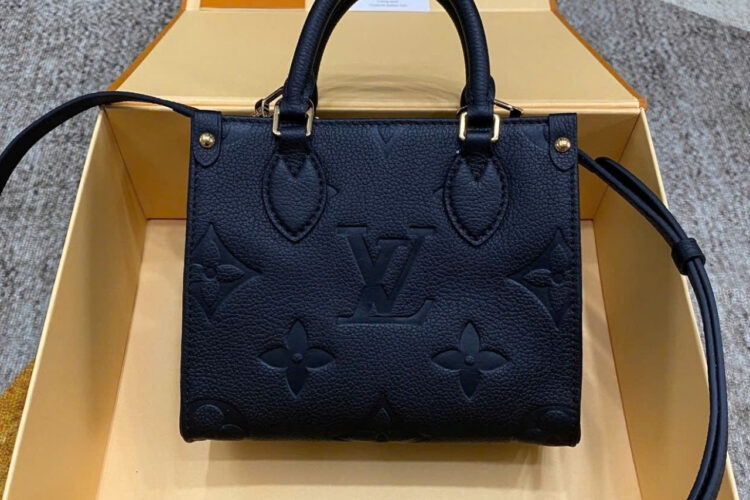 Túi LV OnTheGo BB M46993 Black Monogram Empreinte Đen