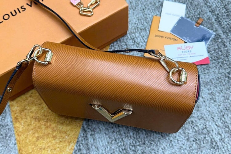 Túi LV Twist MM M20846 Caramel Brown Epi Màu Nâu