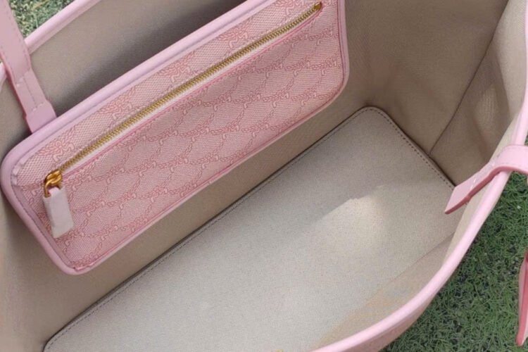 Túi MCM Medium Himmel Shopper in Lauretos Silver Pink Màu Bạc Hồng