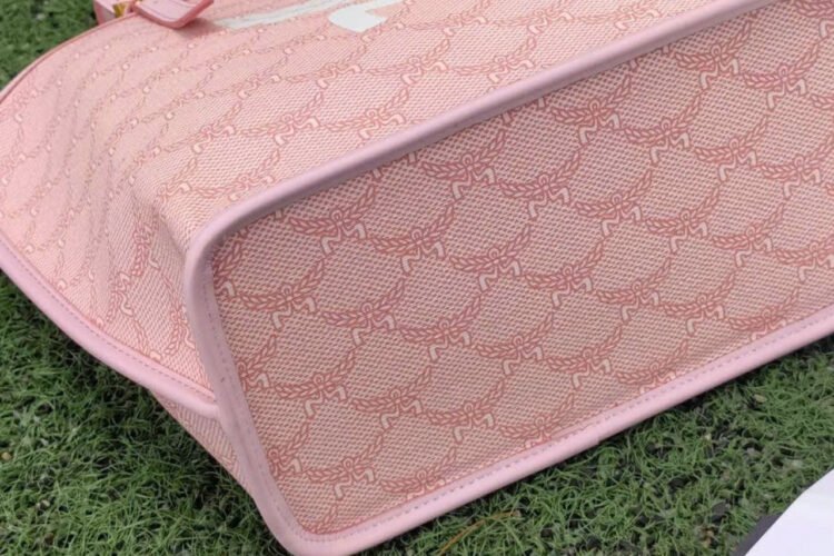 Túi MCM Mini Himmel Shopper in Lauretos Silver Pink Màu bạc hồng