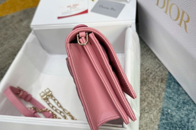 Túi Miss Dior Top Handle Bag Melocoton Pink Lambskin Hồng