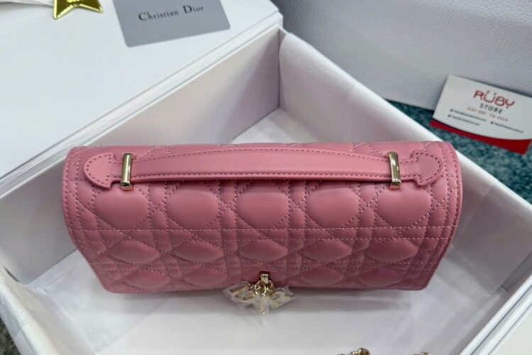 Túi Miss Dior Top Handle Bag Melocoton Pink Lambskin Hồng