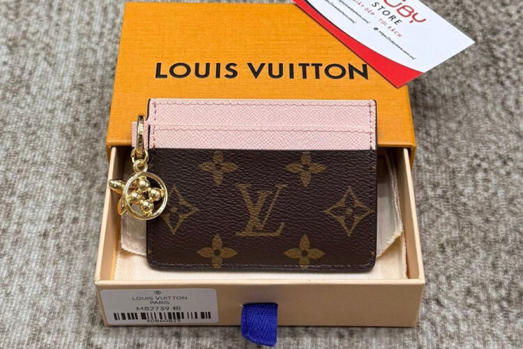 Ví LV Charms Card Holder Monogram Canvas Rose Ballerine Pink M82739