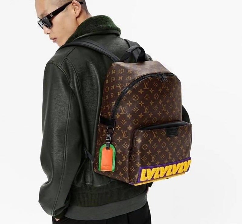 Balo LV Discovery Backpack Chữ LV Nâu Cao Cấp