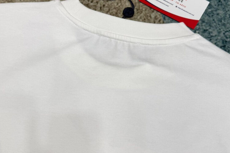 Áo LV Ski Velvet Jacquard Short-Sleeved T-Shirt White Mountain