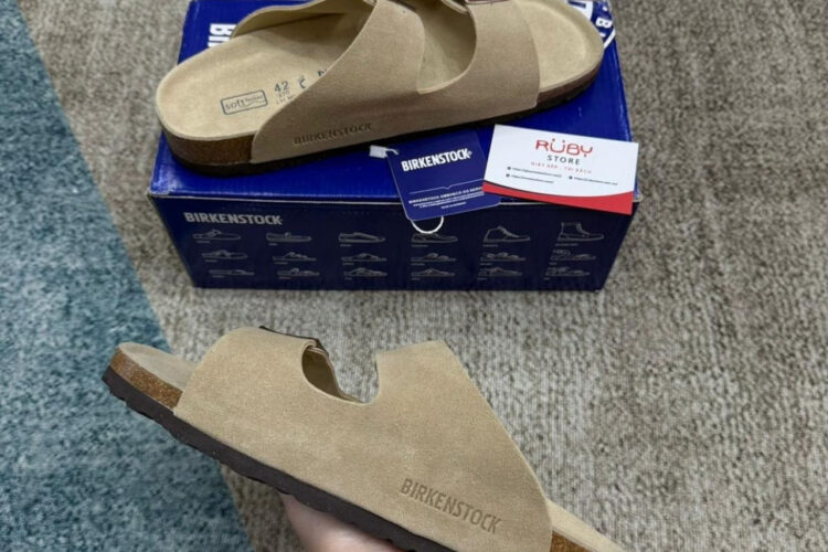Dép Birkenstock Arizona Soft Footbed Beige Màu Be