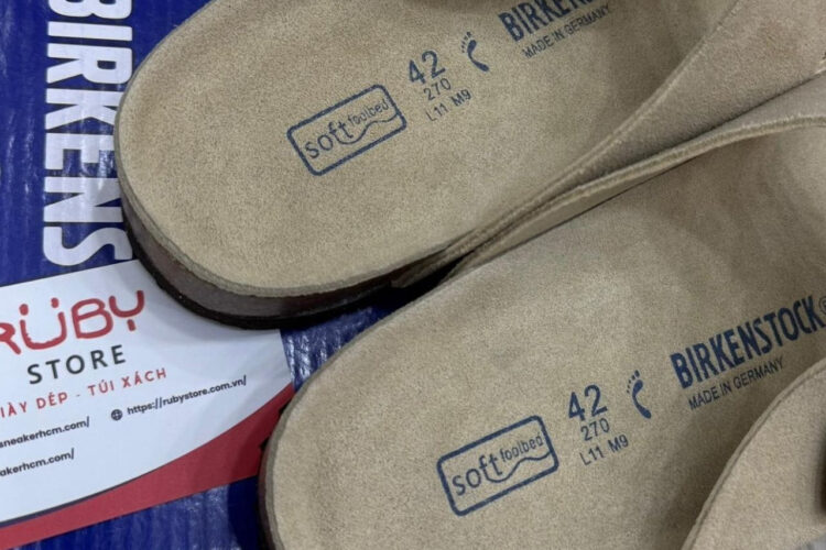 Dép Birkenstock Arizona Soft Footbed Beige Màu Be
