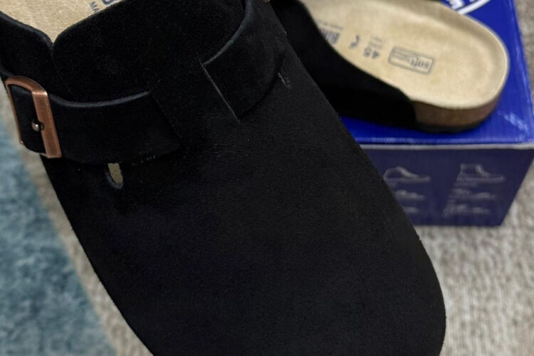 Dép Birkenstock Boston Soft Footbed Black Màu đen