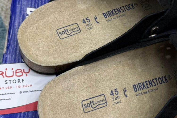 Dép Birkenstock Boston Soft Footbed Black Màu đen