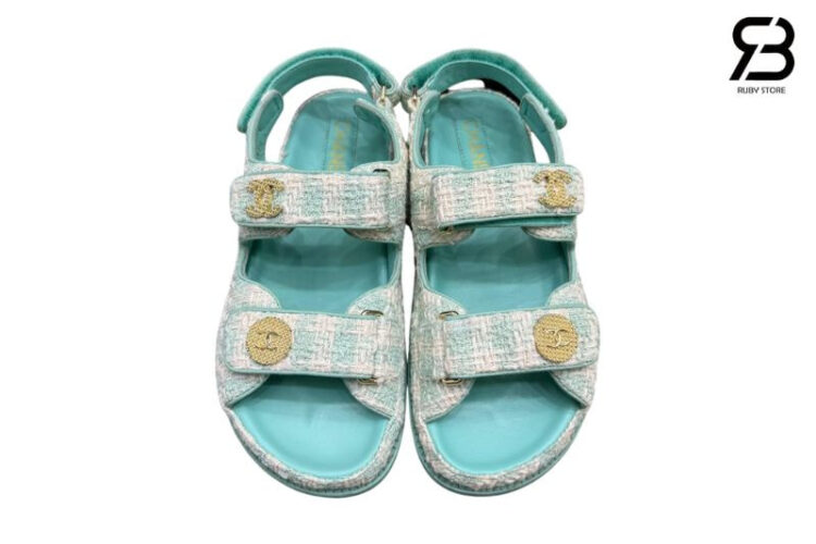 Dép CN Dad Sandal Blue Tweed Màu Xanh