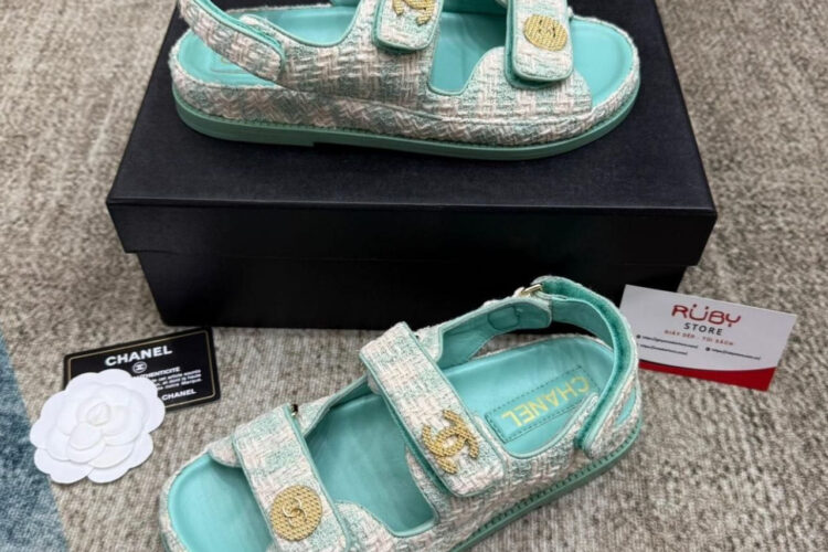 Dép CN Dad Sandal Blue Tweed Màu Xanh