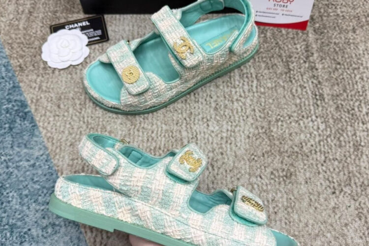 Dép CN Dad Sandal Blue Tweed Màu Xanh