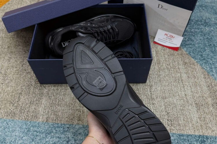 Giày Dior B30 Countdown Black Smooth Calfskin and Black Technical Mesh