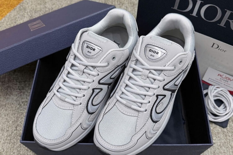 Giày Dior B30 Countdown Gray Technical Mesh and Dior Gray Technical