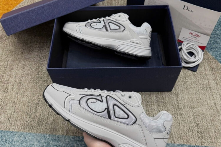 Giày Dior B30 Countdown Gray Technical Mesh and Dior Gray Technical