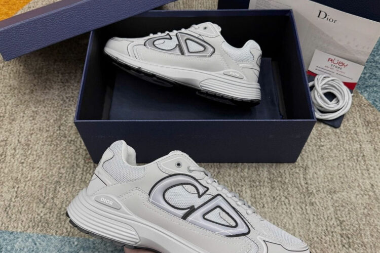 Giày Dior B30 Countdown Gray Technical Mesh and Dior Gray Technical