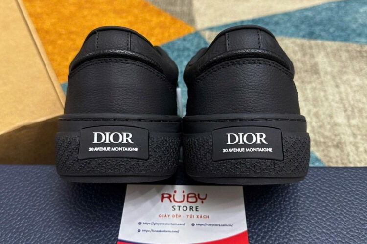 Giày Dior B33 Sneaker Black Gravity Leather Màu Đen