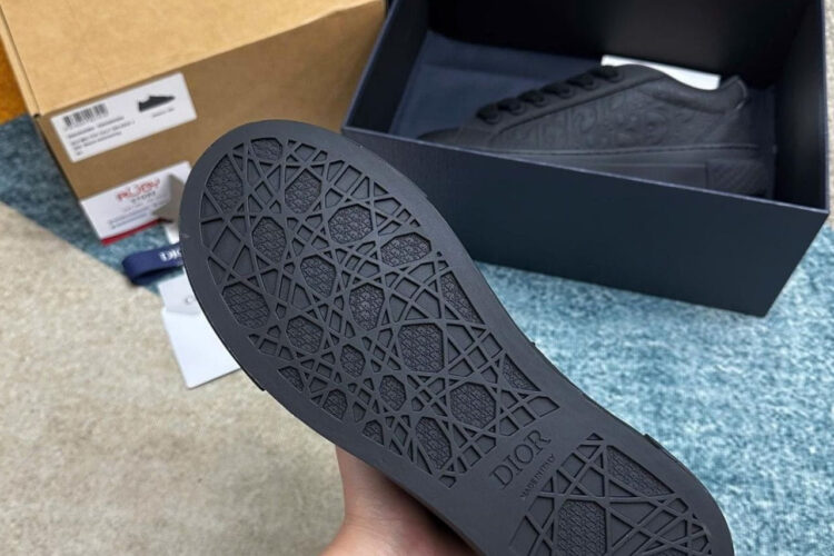 Giày Dior B33 Sneaker Black Gravity Leather Màu Đen