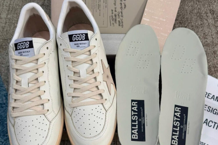 Giày Golden Goose Ball Star LTD White Salmon Pink Màu Trắng Hồng