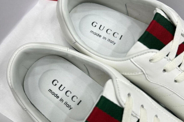 Giày Gucci Shift Sneaker In White Leather Màu Trắng