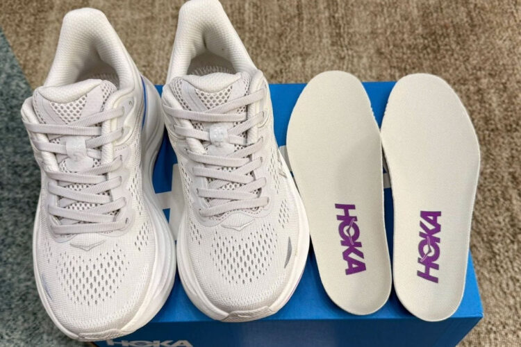 Giày Hoka Bondi 9 Cosmic White Grey Trắng Xám