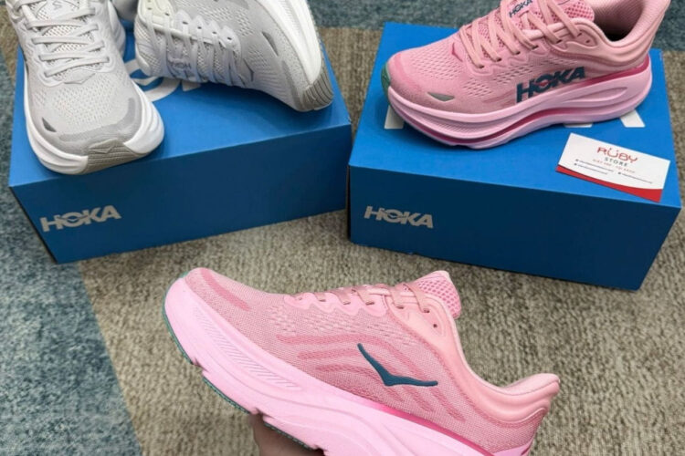 Giày Hoka Bondi 9 Rose Tea Petal Hồng