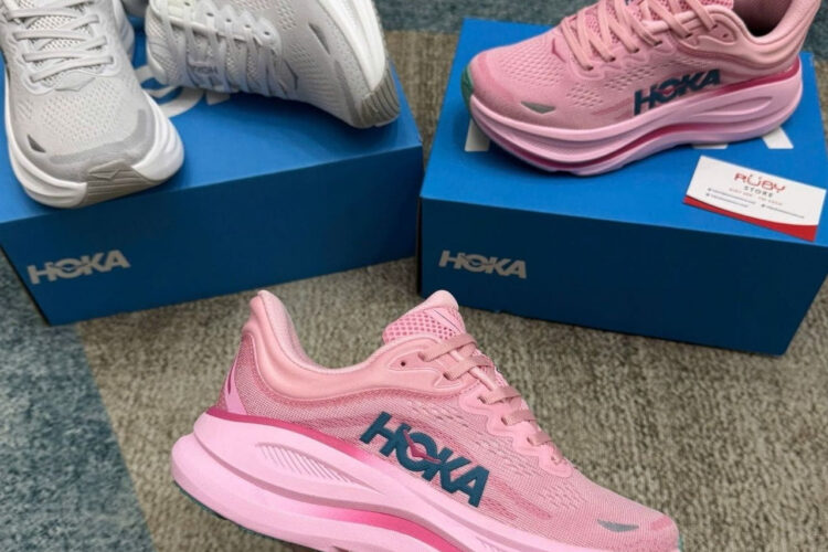 Giày Hoka Bondi 9 Rose Tea Petal Hồng