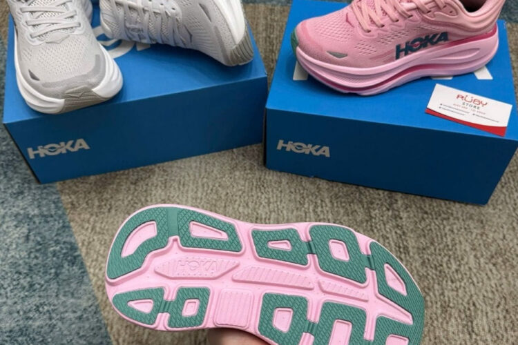 Giày Hoka Bondi 9 Rose Tea Petal Hồng
