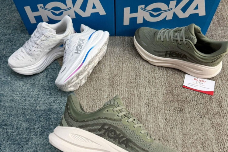 Giày Hoka Bondi 9 Sea Moss Xanh Olive