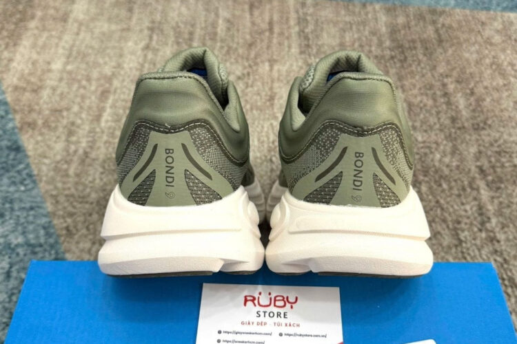 Giày Hoka Bondi 9 Sea Moss Xanh Olive