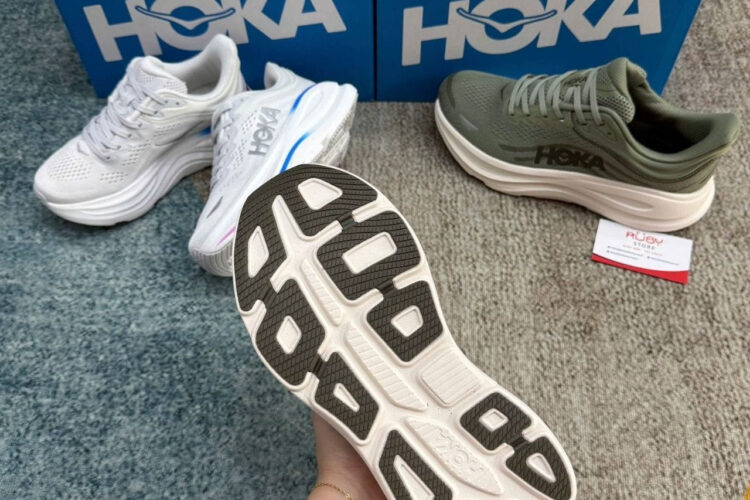 Giày Hoka Bondi 9 Sea Moss Xanh Olive