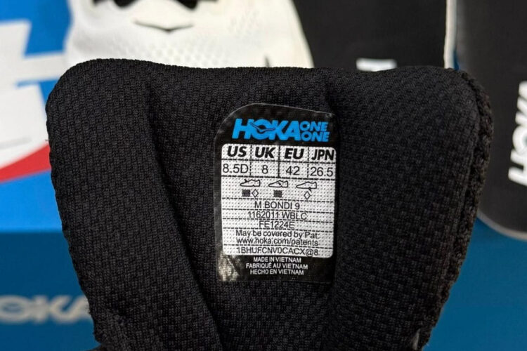 Giày Hoka Bondi 9 White Black Trắng đen