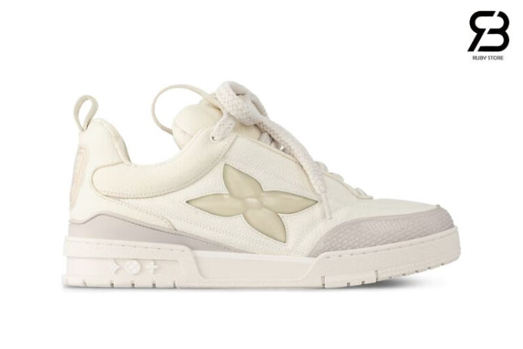 Giày LV Skate Trainers White Màu Trắng