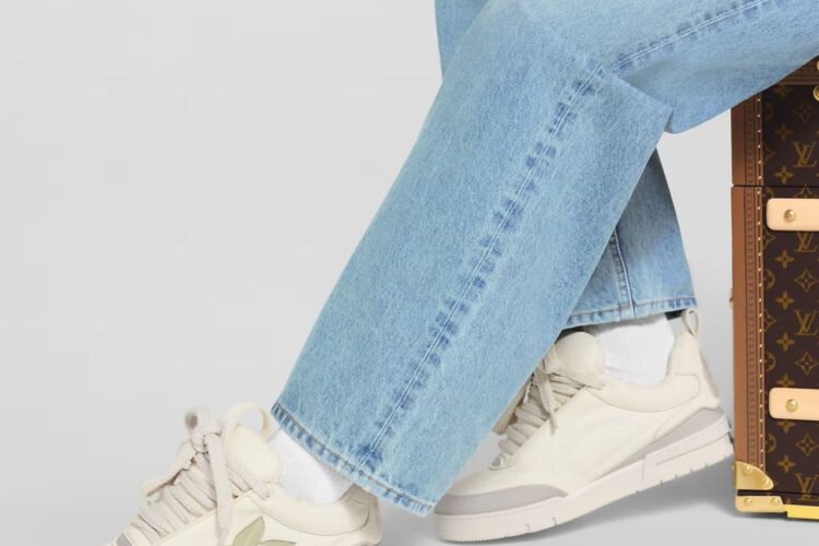 Giày LV Skate Trainers White Màu Trắng