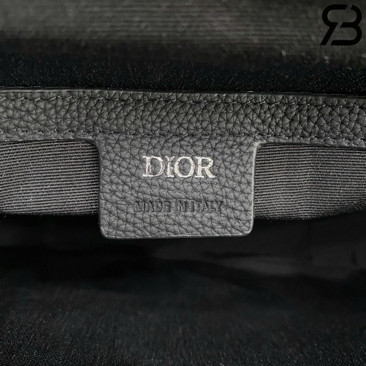 Túi Dior Medium Saddle Messenger Bag with Flap Black Oblique
