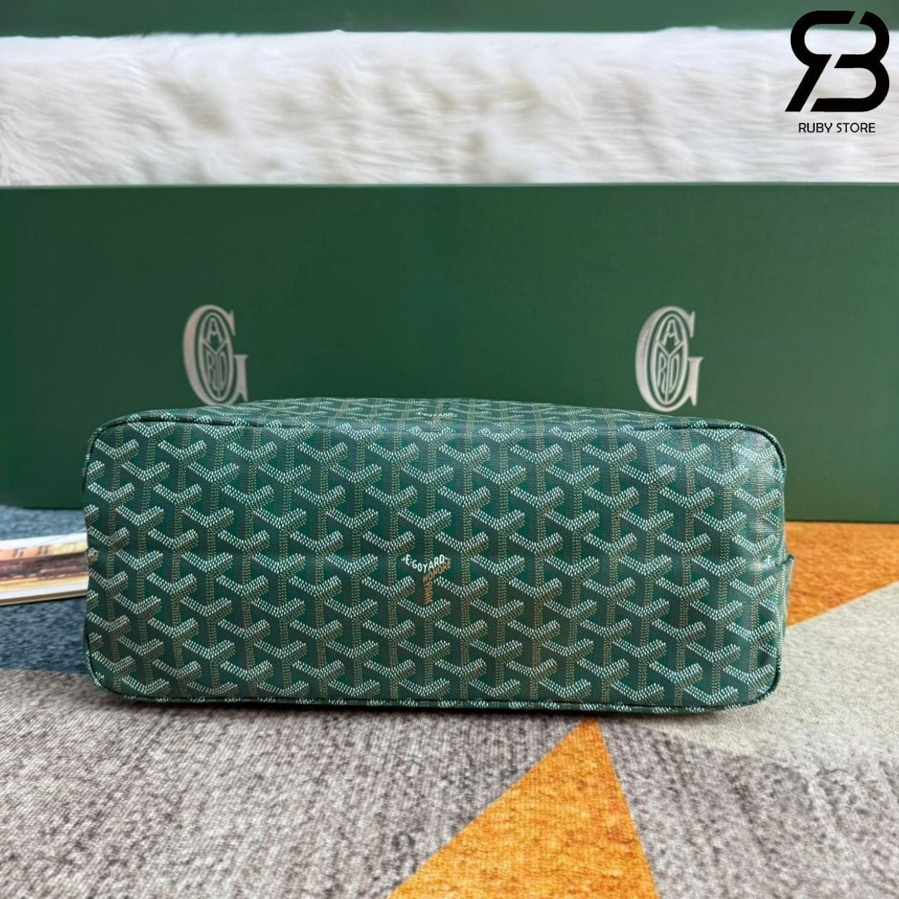 Túi Goyard Bohème Hobo Goyardine Canvas Green (43CM) Xanh Lá