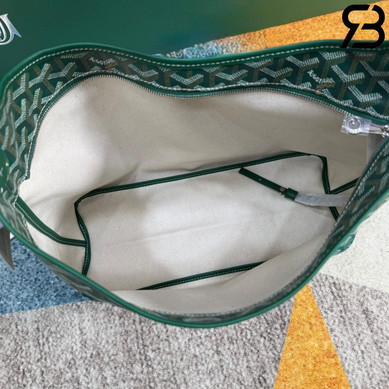 Túi Goyard Bohème Hobo Goyardine Canvas Green (43CM) Xanh Lá