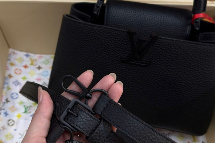 Túi LV Capucines BB Black Taurillon M25255 Size 27CM Màu đen
