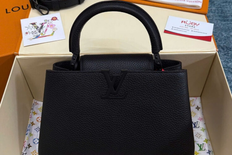 Túi LV Capucines BB Black Taurillon M25255 Size 27CM Màu đen