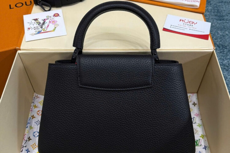 Túi LV Capucines BB Black Taurillon M25255 Size 27CM Màu đen